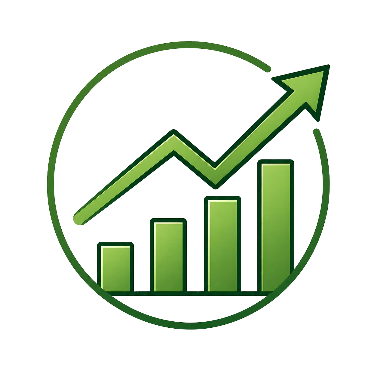 Growth and performance analytics icon